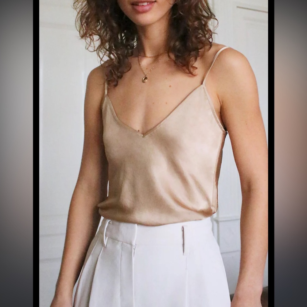 Aritzia Wilfred Only Camisole Satin Tank S